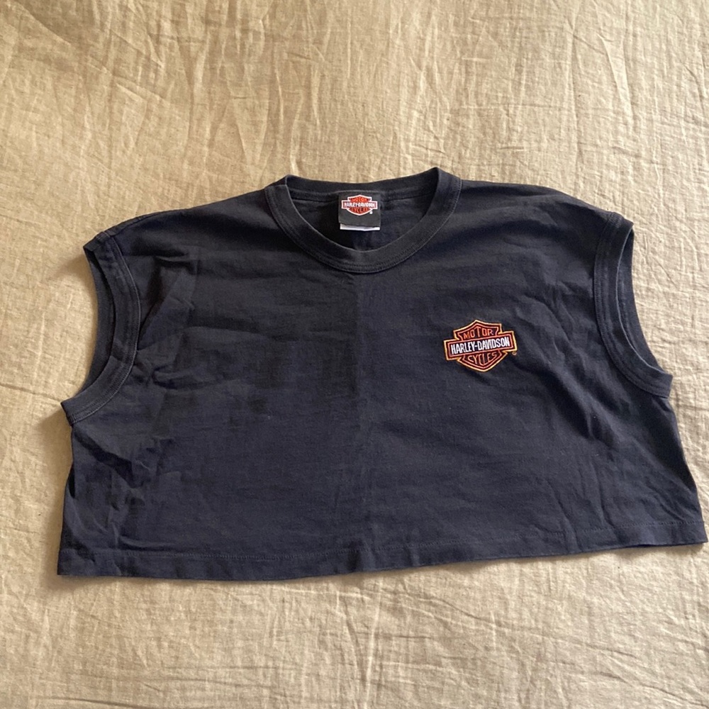 Vintage Harley Davidson Crop Top